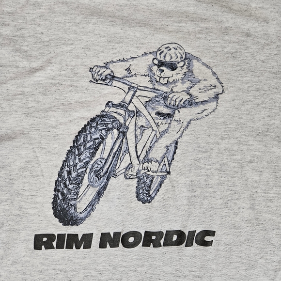 Rim Nordic Bike Park MTB T Shirt Men’s M Gray Graphic Mountain Biking - Picture 2 of 7